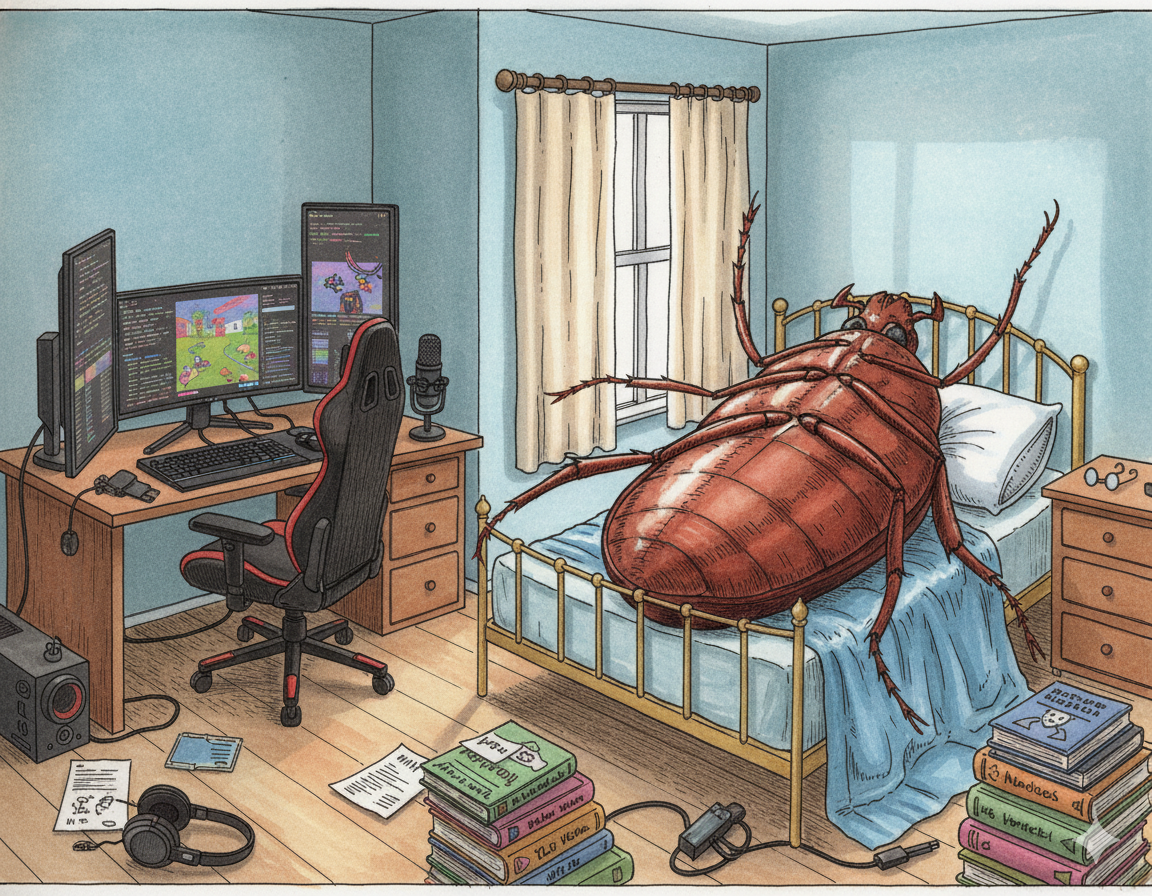 Foto de Gregor Samsa na Era Tecnológica